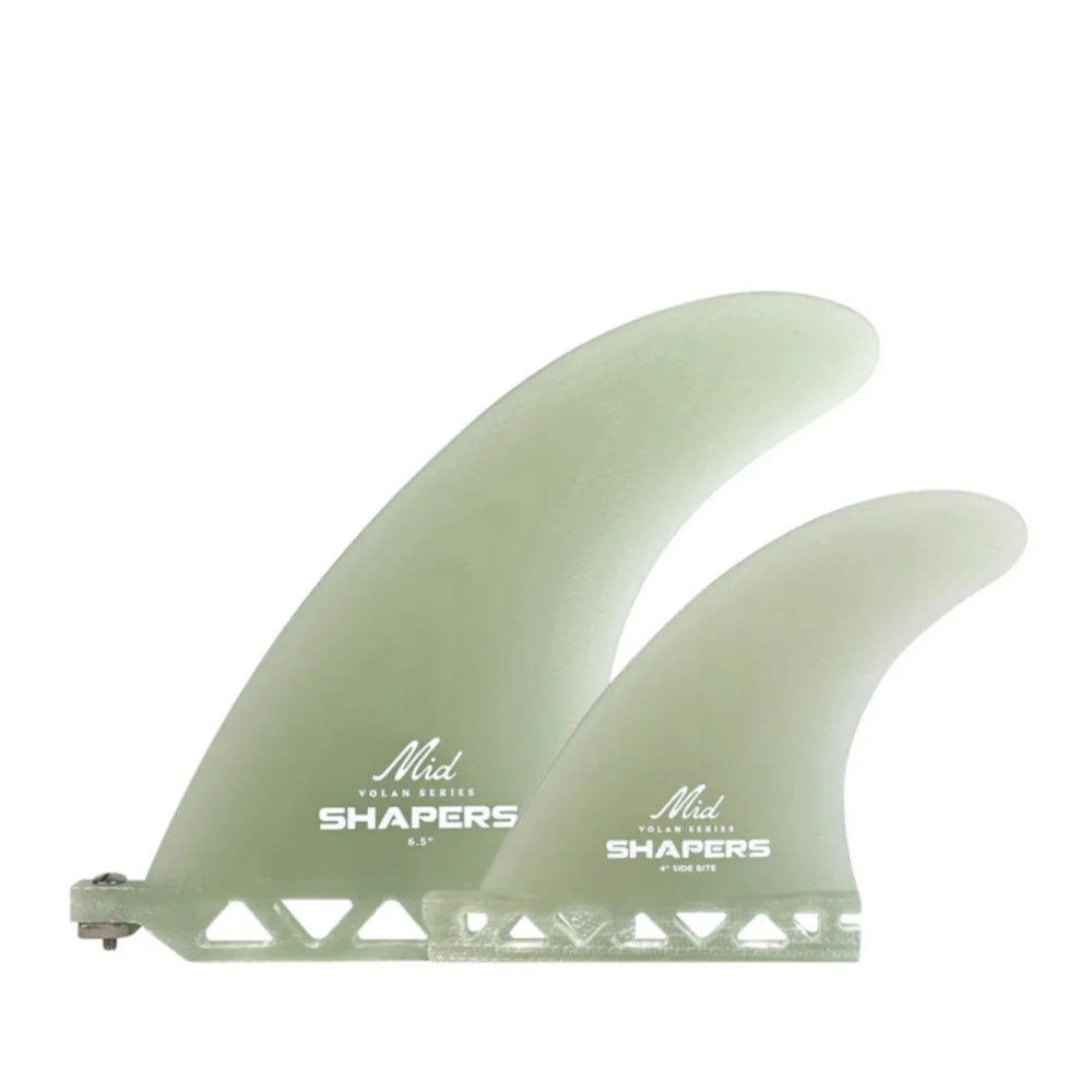 VOLAN MID LENGTH 1+2 FIN SET - NATURAL