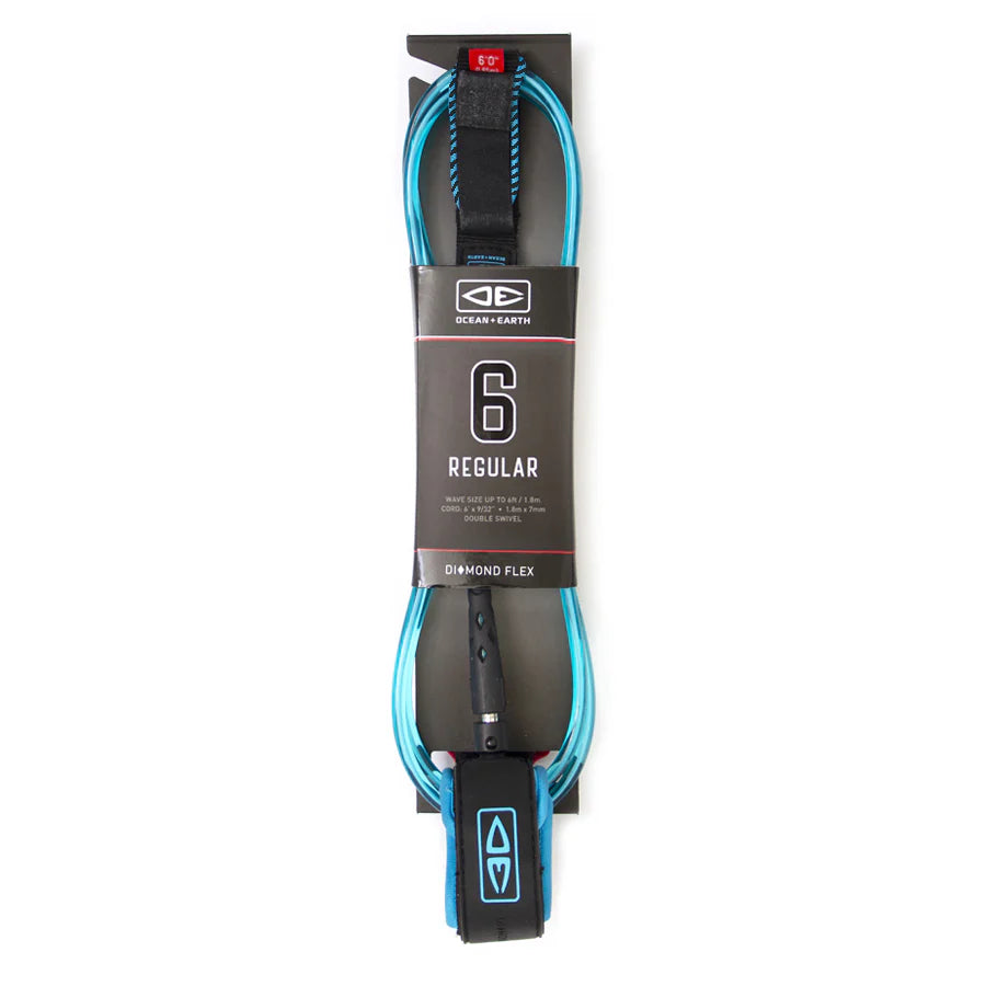DIAMOND FLEX REGULAR 6FT SURF LEASH