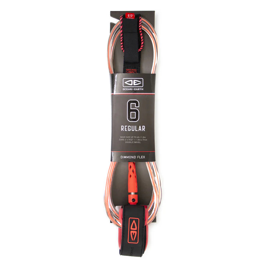 DIAMOND FLEX REGULAR 6FT SURF LEASH