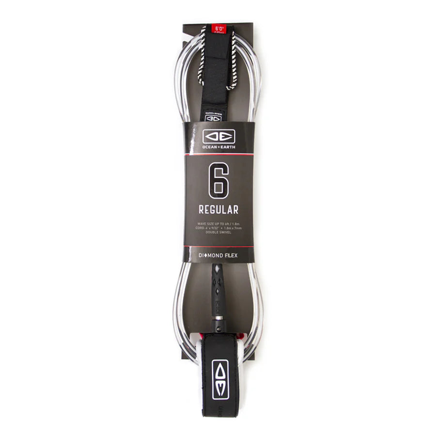 DIAMOND FLEX REGULAR 6FT SURF LEASH