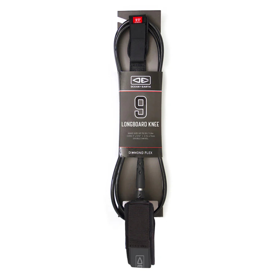 DIAMOND FLEX REGULAR LONGBOARD KNEE 9FT SURF LEASH