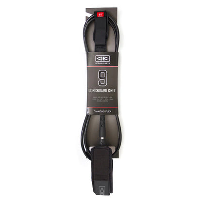 DIAMOND FLEX REGULAR LONGBOARD KNEE 9FT SURF LEASH