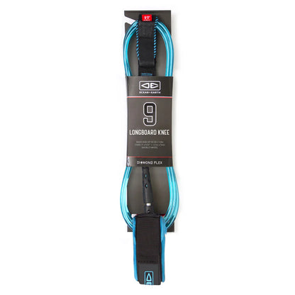DIAMOND FLEX REGULAR LONGBOARD KNEE 9FT SURF LEASH