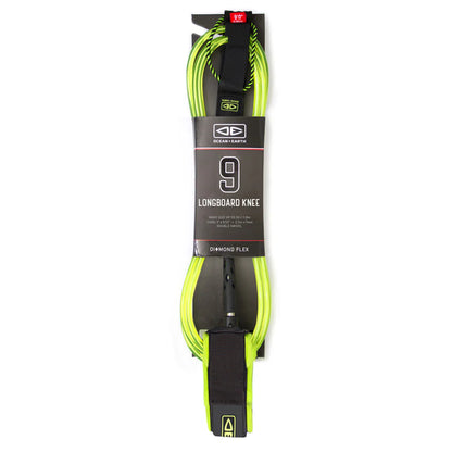 DIAMOND FLEX REGULAR LONGBOARD KNEE 9FT SURF LEASH