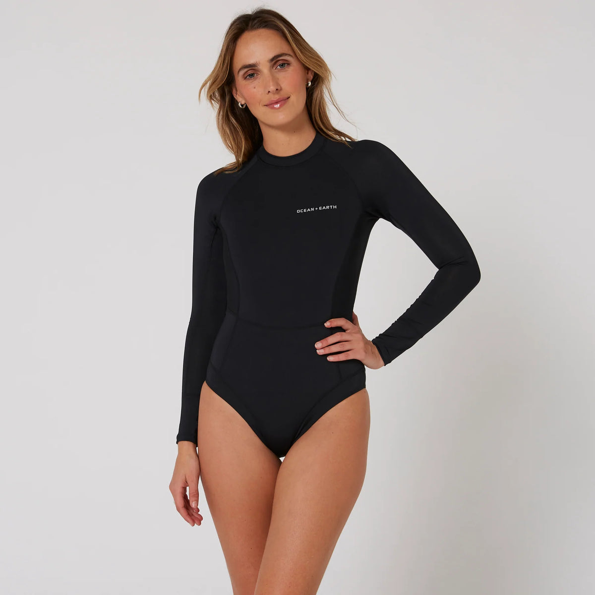 WOMENS OCEANA LONG SLEEVE BACK ZIP LYCRA SUIT