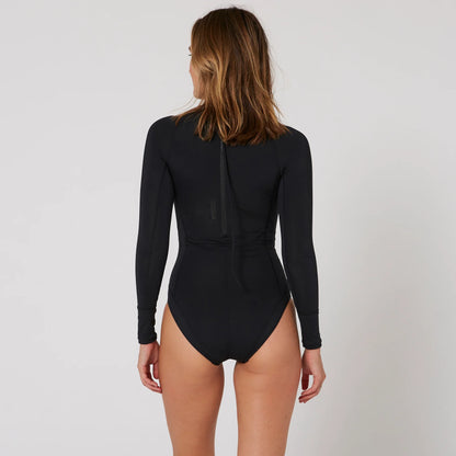 WOMENS OCEANA LONG SLEEVE BACK ZIP LYCRA SUIT