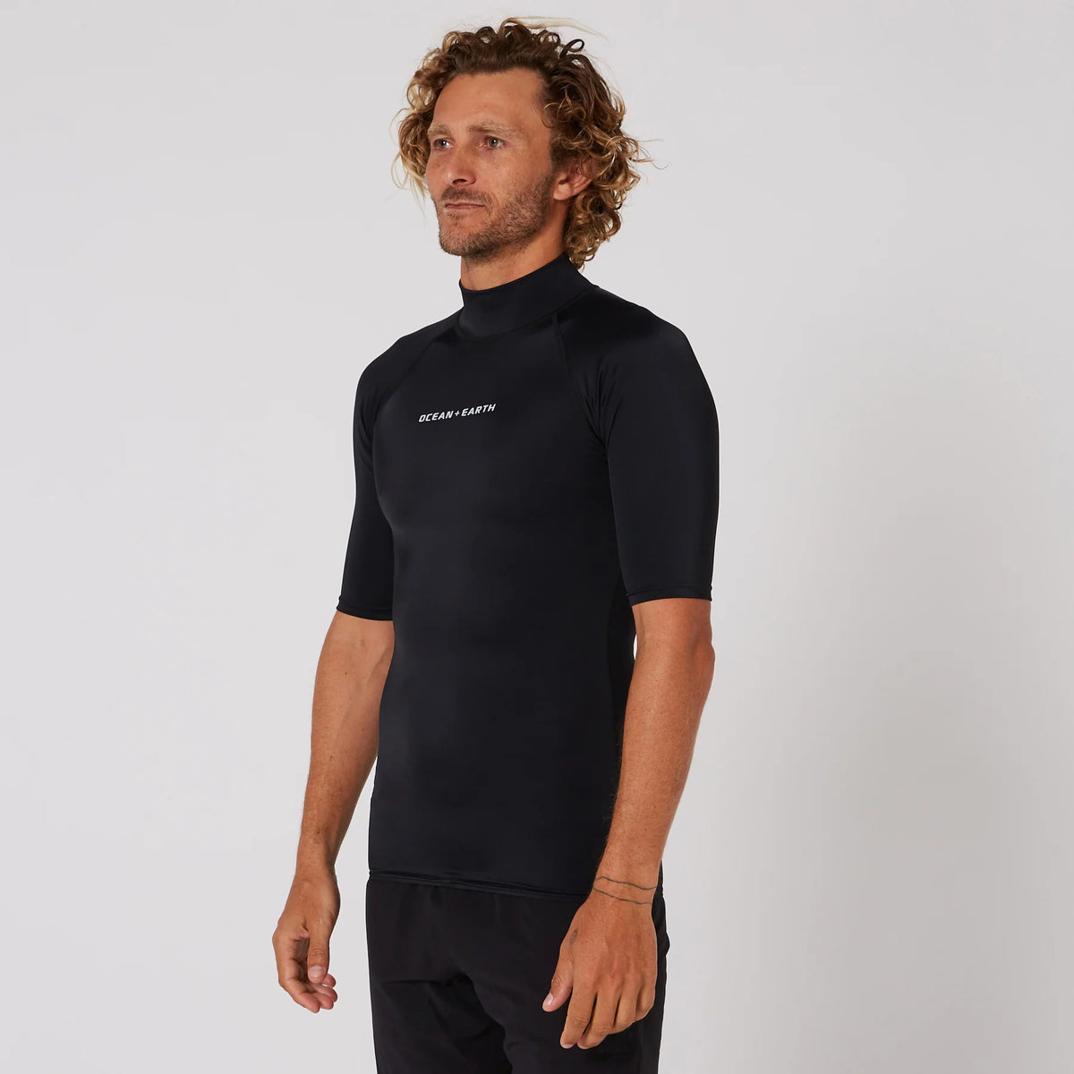MENS SCRIPT SHORT SLEEVE RASH SHIRT