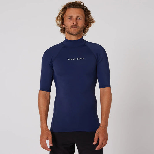 MENS SCRIPT SHORT SLEEVE RASH SHIRT