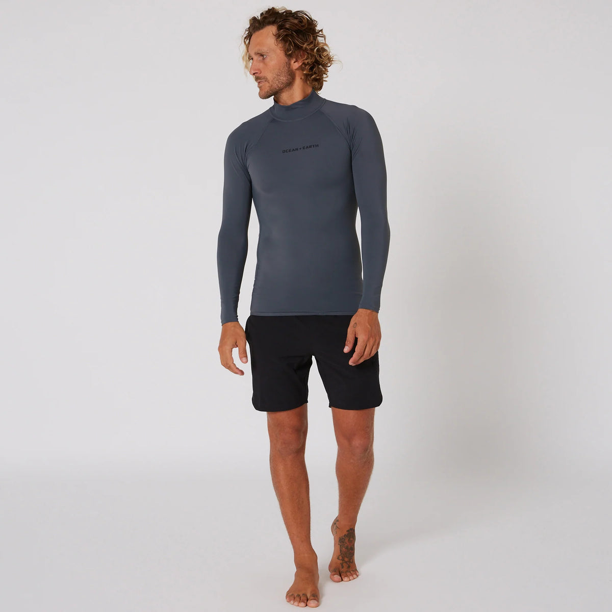 MENS SCRIPT LONG SLEEVE RASH SHIRT