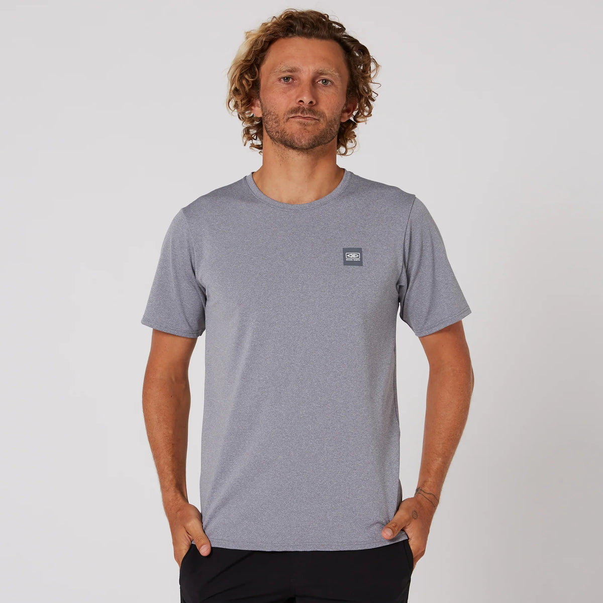 MENS SURF SHORT SLEEVE RASH SHIRT
