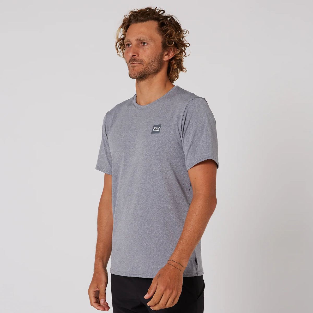 MENS SURF SHORT SLEEVE RASH SHIRT
