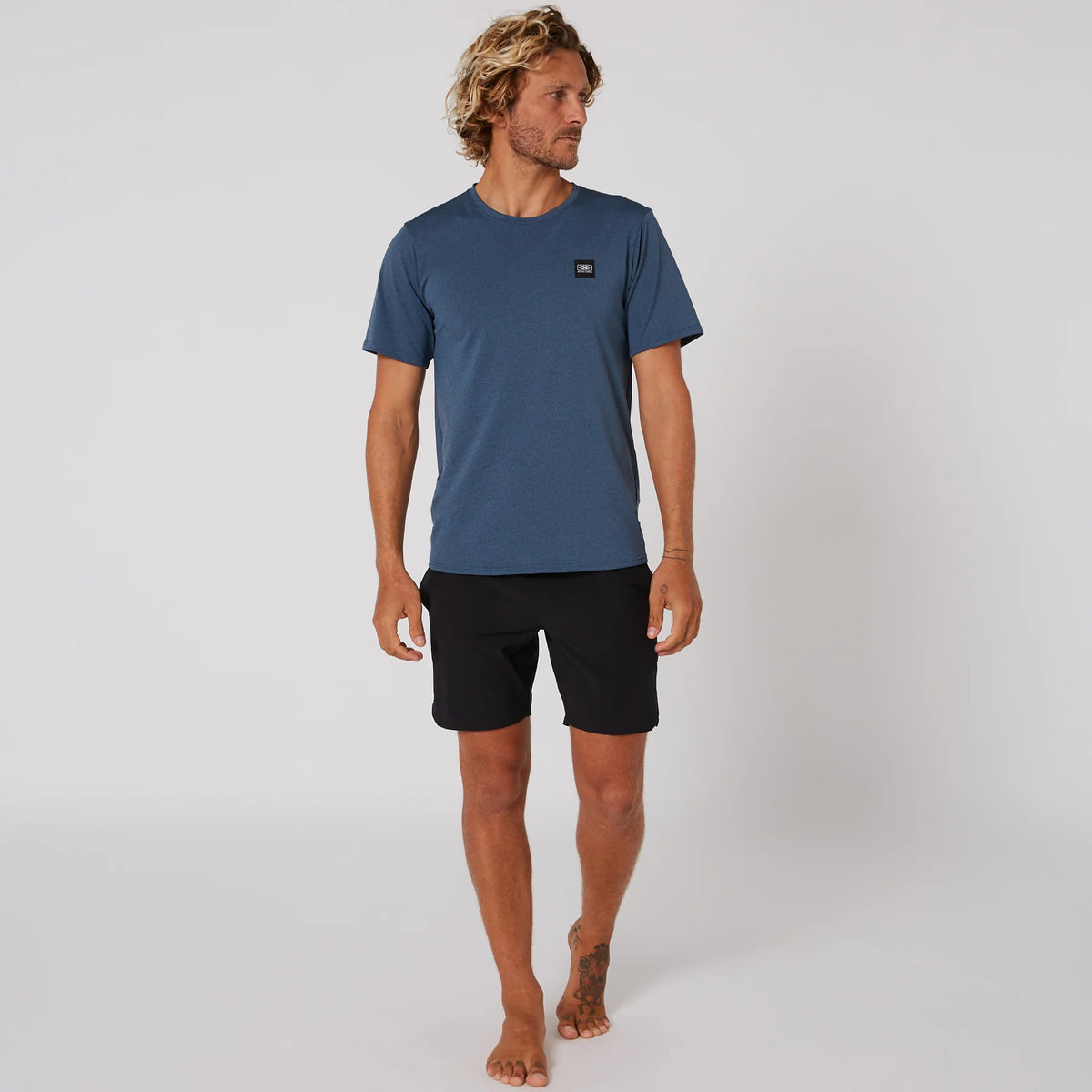 MENS SURF SHORT SLEEVE RASH SHIRT